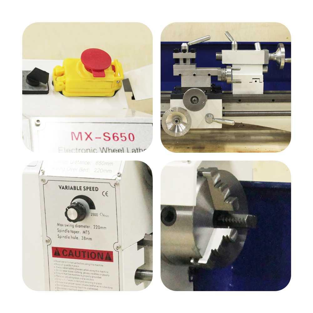 Mesin Bubut Mini Lathe DC Brushless 1250W - Pemrosesan Presisi, Hemat Ruang