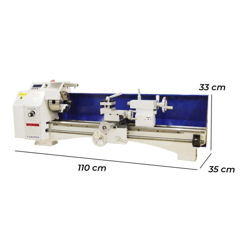 Mesin Bubut Mini Lathe DC Brushless 1250W - Pemrosesan Presisi, Hemat Ruang