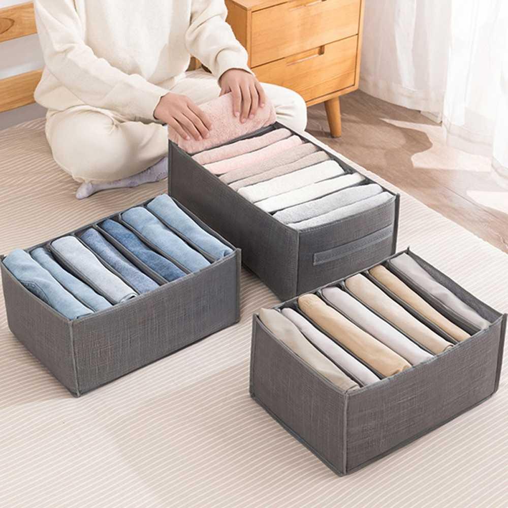 NUHAO Kotak Sekat Pakaian Storage Drawer Divider Box 9 Grid - Rapi dan Efisien, Hemat Waktu, Muat Beragam Jenis Pakaian - Modern dan Praktis