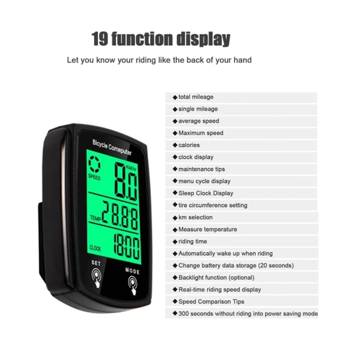 Image of CNC Speedometer Sepeda Digital 19 Fungsi - Tingkatkan Pengalaman Bersepeda Anda!