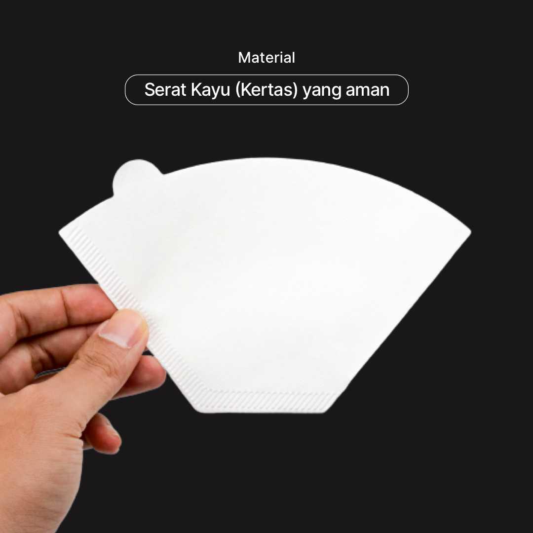 Kertas Saringan Kopi Filter Paper V60 1-4 Cup 100 PCS U102 Mesin Ekspreso Kopi Alat Penyaring Seduh Saringan Ampas Kertas Saring Espreso Otomatis IH