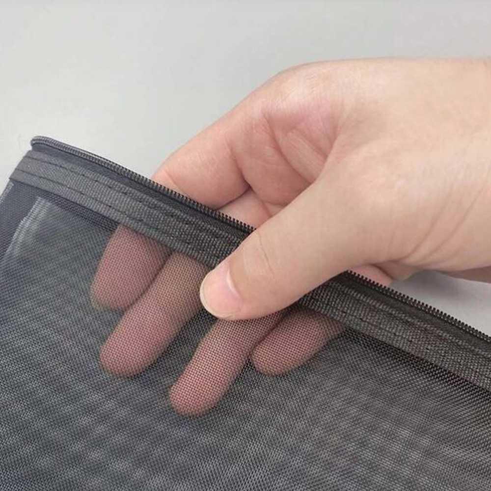 ZANZAN Tempat Pensil Jaring Mesh - Menyimpan ATK Rapi, Bawa Mudah, Desain Transparan