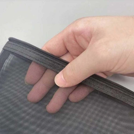 Image of ZANZAN Tempat Pensil Jaring Mesh - Menyimpan ATK Rapi, Bawa Mudah, Desain Transparan