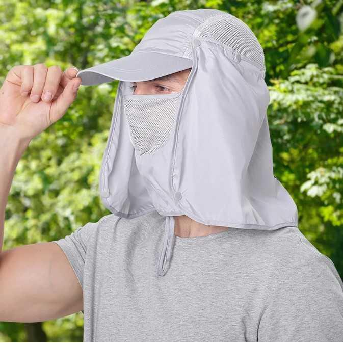 Rhodey Topi Jepang Mancing Anti UV - Perlindungan Sinara Matahari, Udara Lancar
