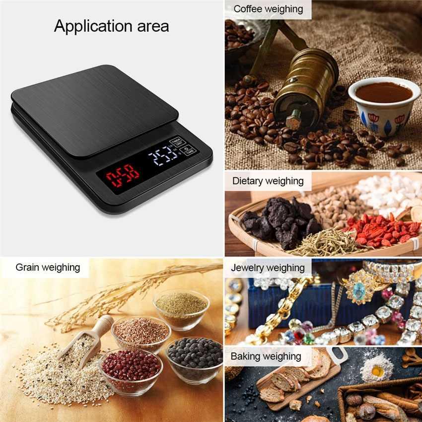 Taffware Timbangan Kopi Digital Timer - Presisi Mengukur Dengan Lebih Mudah, TSC3/5/10