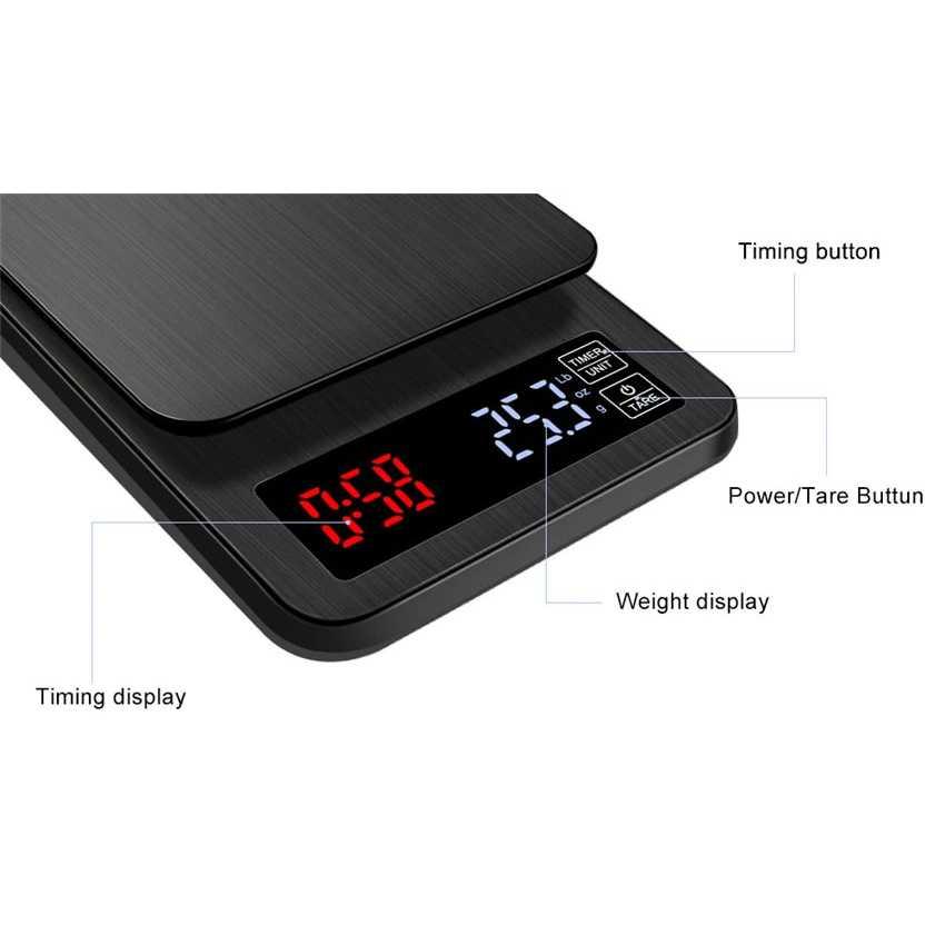 Taffware Timbangan Kopi Digital Timer - Presisi Mengukur Dengan Lebih Mudah, TSC3/5/10