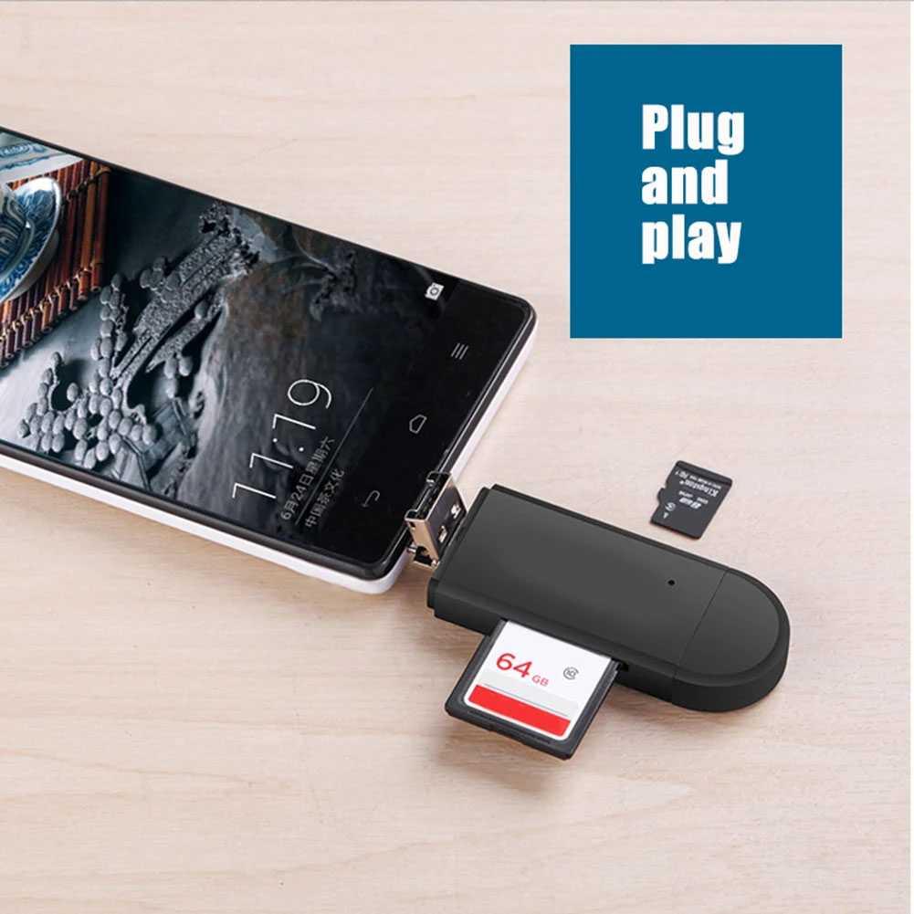 XZT Card Reader OTG 3in1 - Transfer Data Mudah, Kapan Saja, Di Mana Saja, Gadget-Like Design