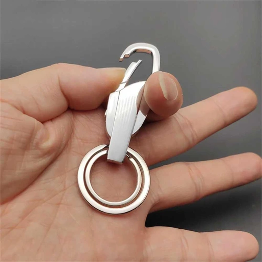 Image of Taffware Gantungan Kunci Carabiner Stainless Steel - Desain Praktis, Tahan Lama, Multifungsi - Cocok untuk Kunci dan Barang Lain