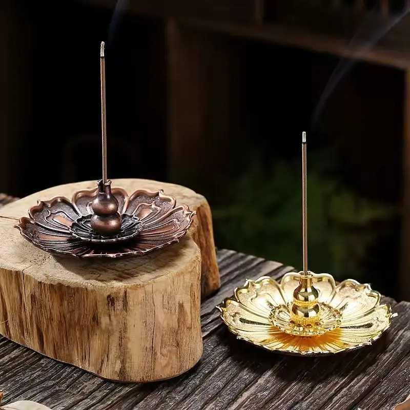 TaffHOME Tempat Dupa Lotus Zinc Alloy - Estetik dan Aman, Mempercantik Ruangan