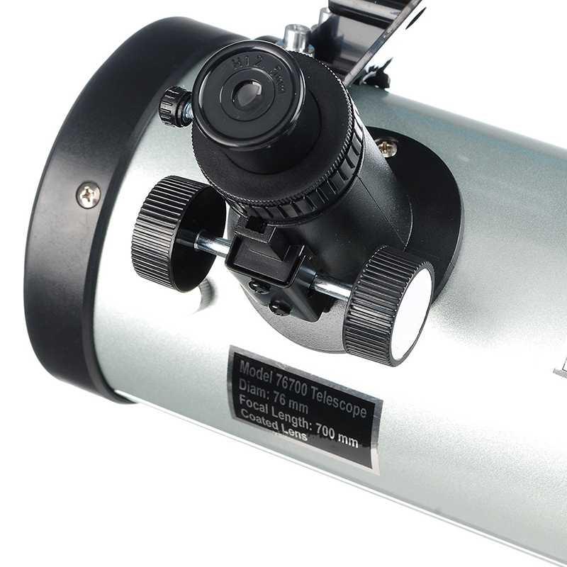 Eyebre Teropong Bintang Astronomical Telescope Reflector 700/76mm F70076, Observasi Bintang dan Planet dengan Lebih Jelas Penjernih Gambar, Stabil dan