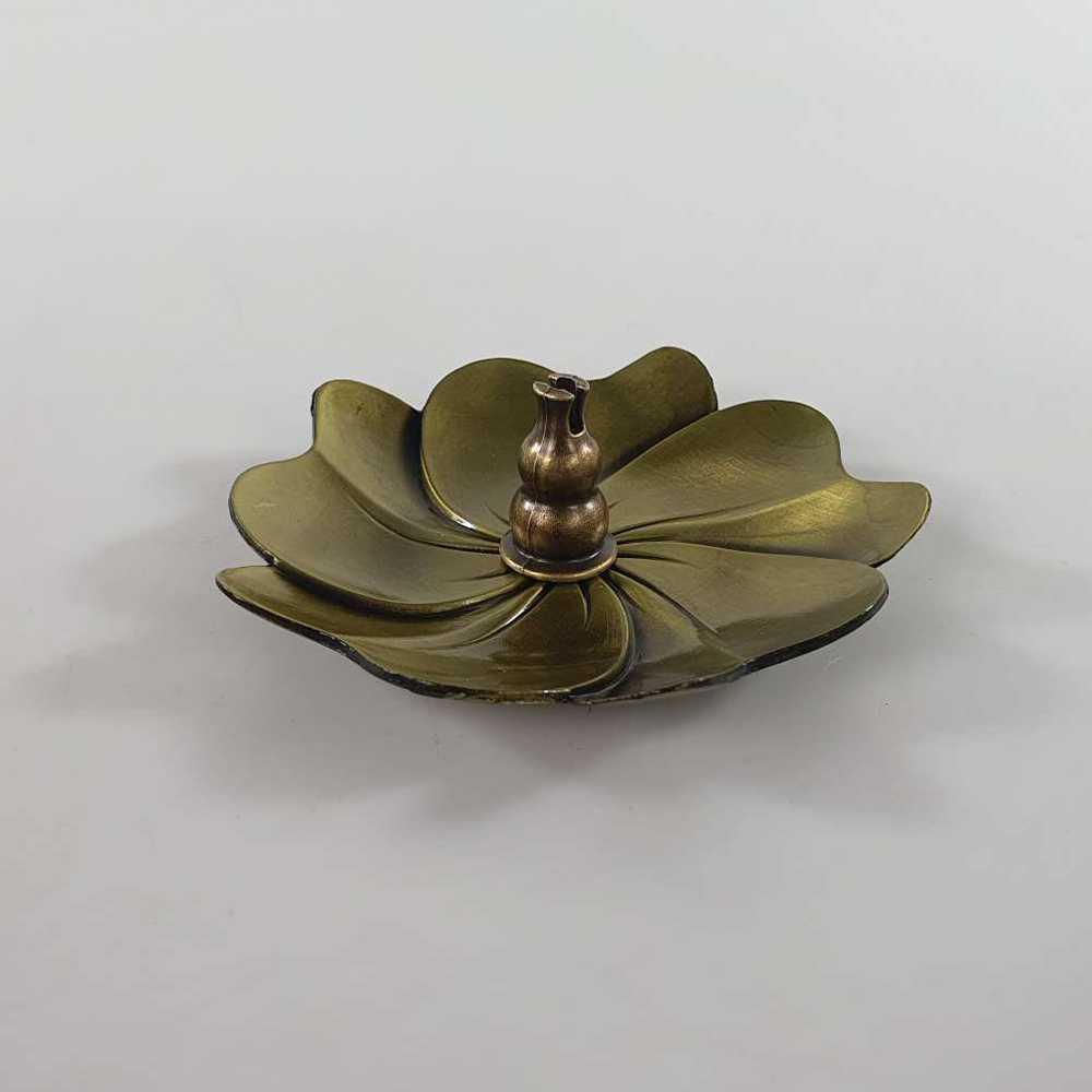 TaffHOME Tempat Dupa Cherry Blossom Gourd Holder Zinc Alloy - Penyelamat Bakaran, Elegan