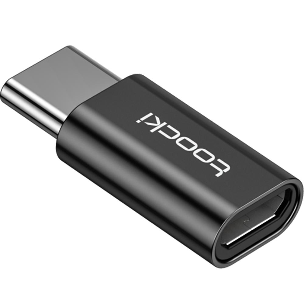 Toocki OTG USB Micro to Type C 2.0 Adapter Converter - Koneksi Mudah dan Cepat, Transfer Data Lancar