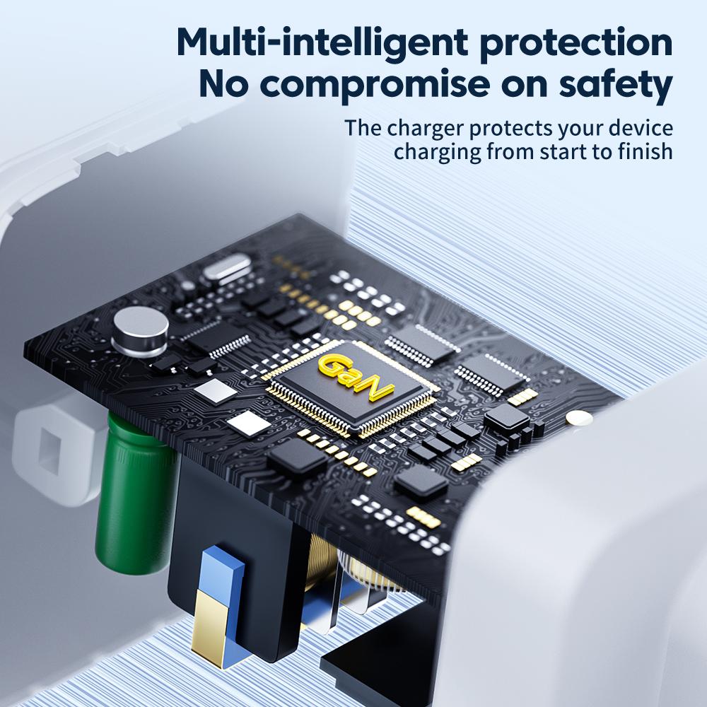 Toocki Kepala Charger USB Fast Charging Multi Port PD QC 3.0 GaN 67W - Hemat Waktu, Efisien Energi