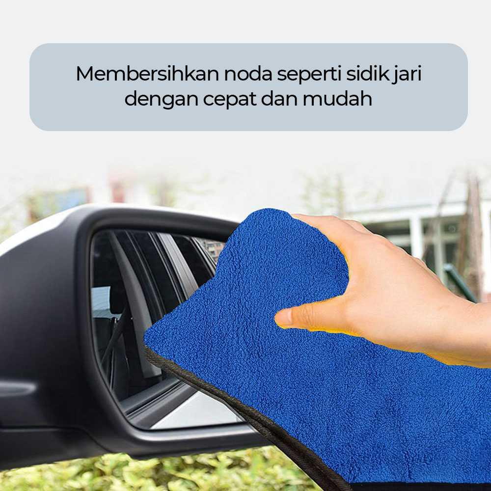 Xinyuan Kain Lap Microfiber Premium Mobil 611 GSM - Bersihkan Mobil dengan Lebih Cepat, Hemat Waktu.