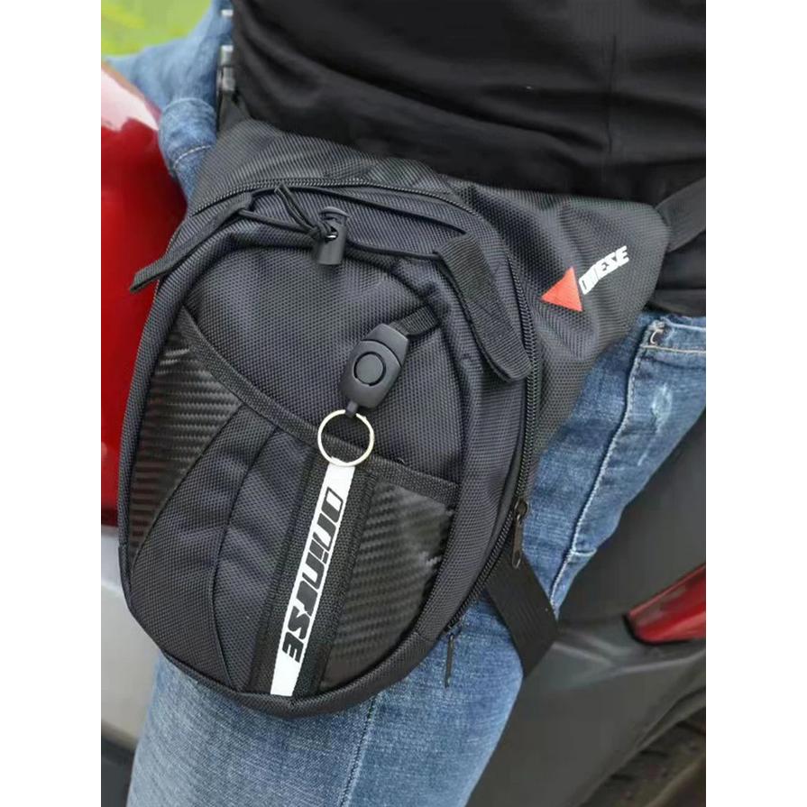 Dainese Tas Pinggang Motor Drop Leg Fanny Pack - Praktis Saat Berkendara, Muat Banyak Barang - Stylish