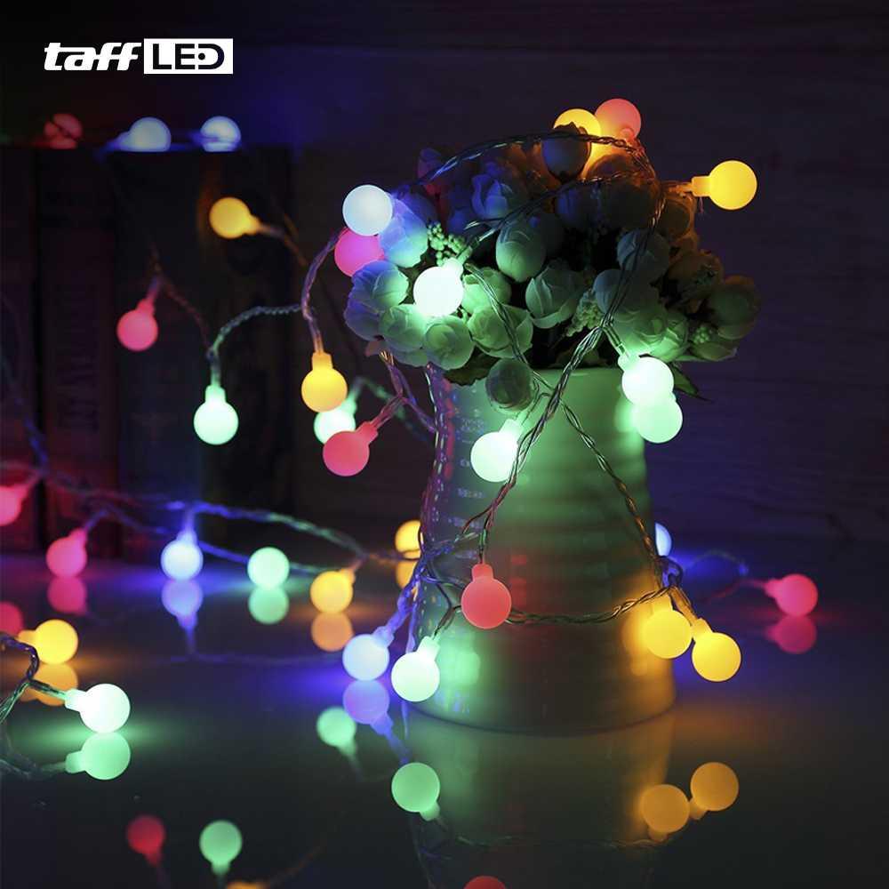 TaffLED Lampu Hias String Lights Waterproof 80 LED 4W 10M Model Ball - YJT80L