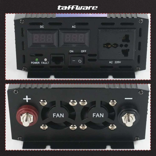 Image of Taffware Power Inverter Mobil Pure Sine Wave 3000W - Pengubah Arus DC ke AC, Solusi Listrik Handal IH