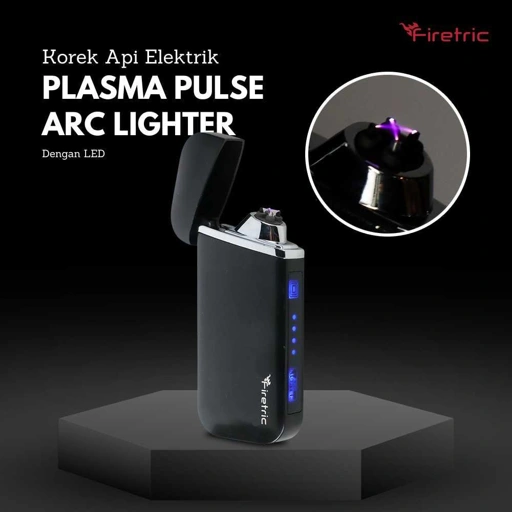 Image of Firetric Korek Api Elektrik Plasma Pulse Arc Lighter LED - JL319, Kemudahan Listrik untuk Momen Bersantai - Desain Nyaman, Praktis IH