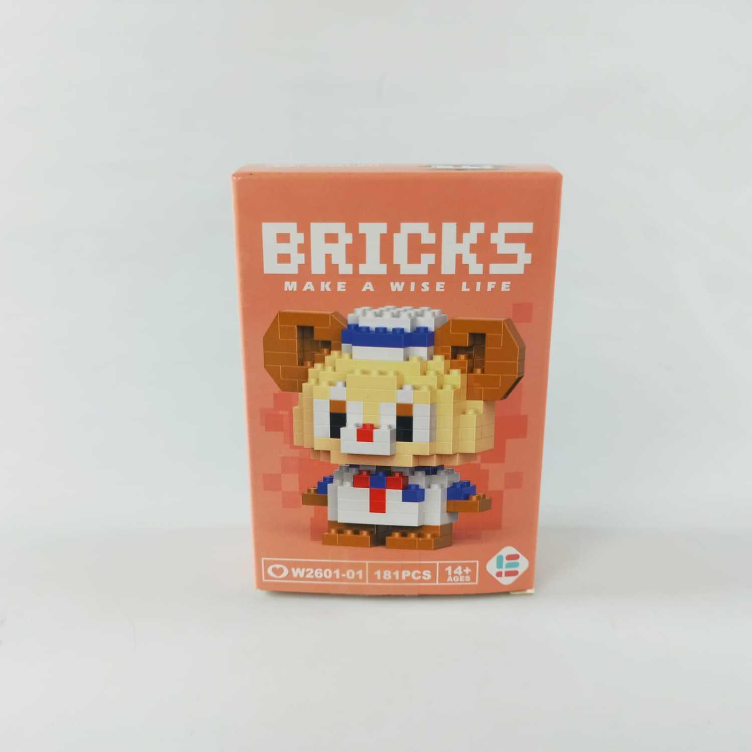 BRICKS Mainan Balok Susun Karakter Duffy Bear Figure 181 PCS - Kreativitas Tanpa Batas, Mainan Dekoratif Interaktif - Desain Menarik