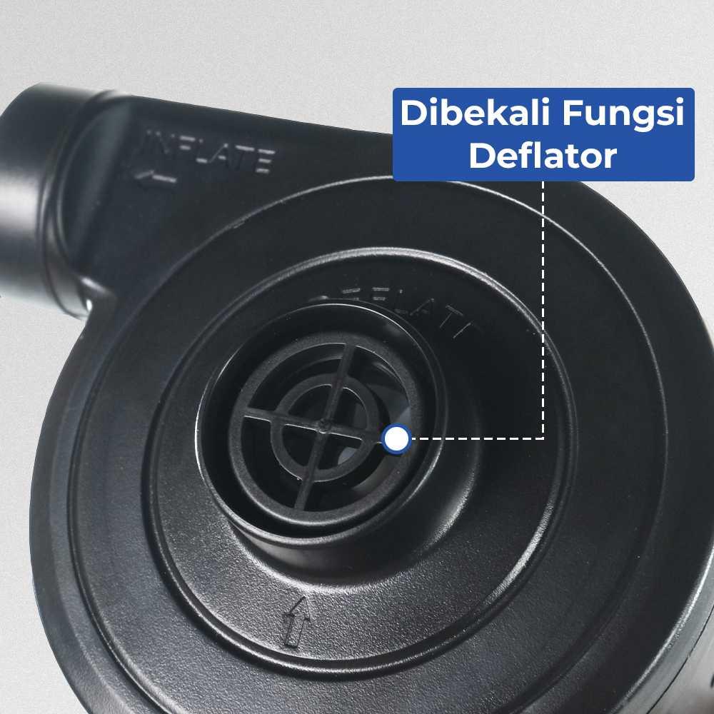 ZONEBOM Pompa Angin Elektrik Inflator Deflator - Hemat Tenaga, Praktis, Multifungsi - CZ-168D