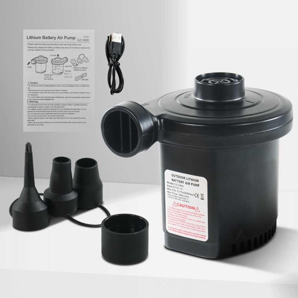 ZONEBOM Pompa Angin Elektrik Inflator Deflator - Hemat Tenaga, Praktis, Multifungsi - CZ-168D