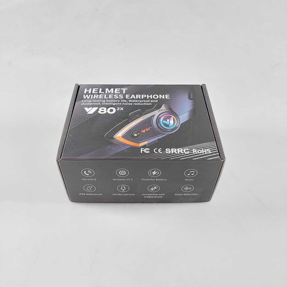Kebidumei Intercom Helm Bluetooth Headset - Komunikasi Lancar saat Berkendara, Suara Jernih, Kontrol Mudah
