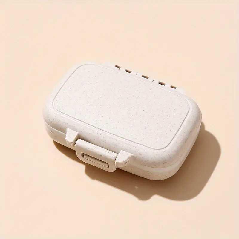 SHURUN Kotak Obat Mini Portable Adjustable 3 Grid - Penyimpanan Obat Aman dan Praktis, Desain Kecil