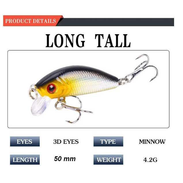 Weihe Umpan Pancing Ikan Mas Carp Crankbait Minnow Lure - Hasil Pancing Memuaskan, Desain Menyerupai Ikan Asli