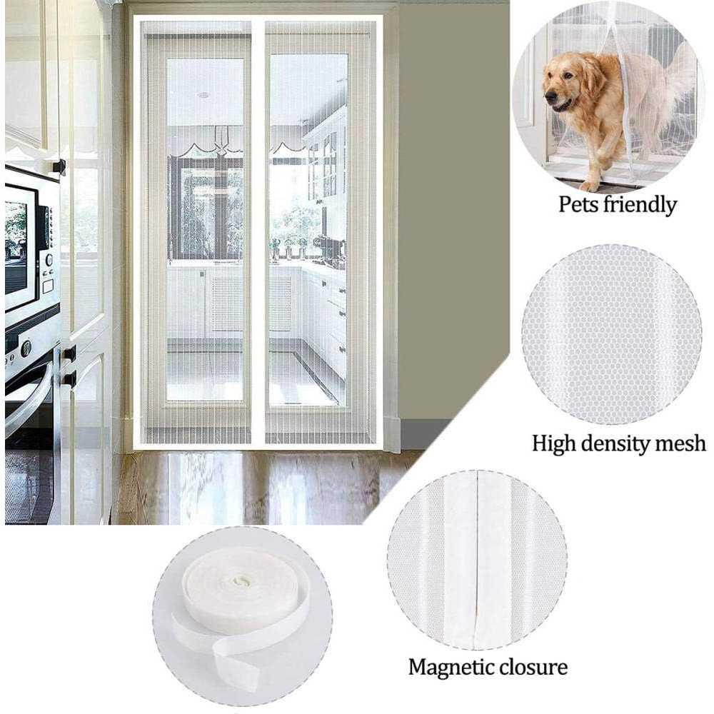TaffHOME Tirai Pintu Anti Nyamuk Kelambu Magnetic - Kebebasan dari Gangguan Nyamuk, Desain Modern