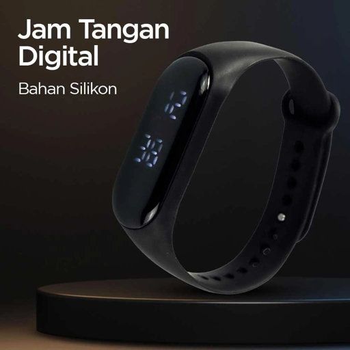 Image of Smile Jam Tangan Digital LED Silicone Sport Watch - SM161 Paket 2 Set - Desain Sporty, Nyaman, dan Fungsional