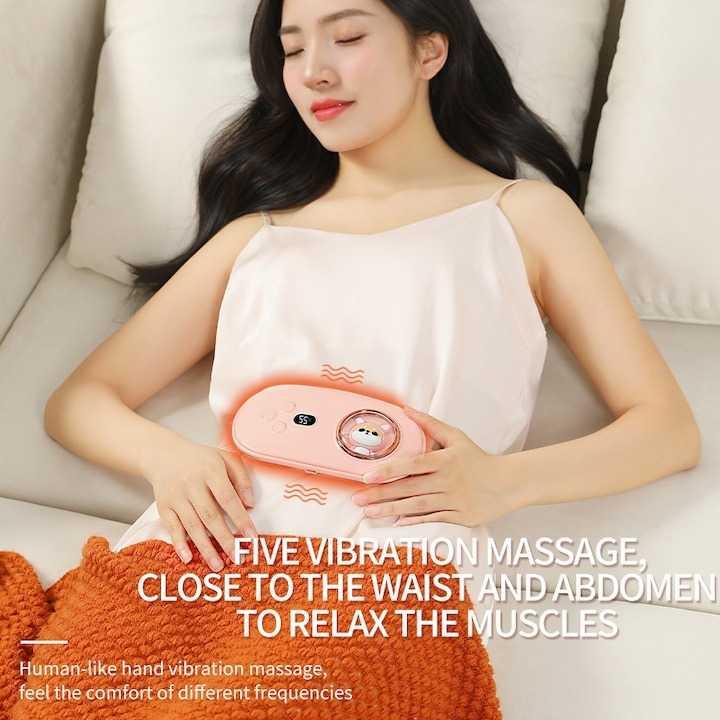 KOPAIN Alat Pijat Perut Terapi Nyeri Menstruasi - Redakan Nyeri, Atur Suhu & Getaran, Praktis