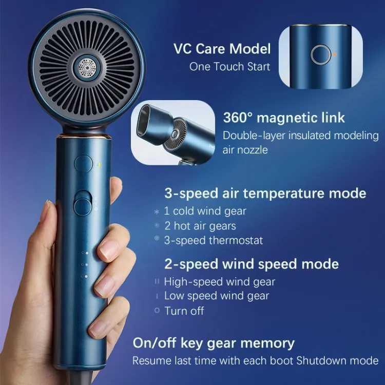 ShowSee Hair Dryer Quick Anion Vitamin C - Mengeringkan Rambut dengan Cepat dan Sehat, Desain Modern