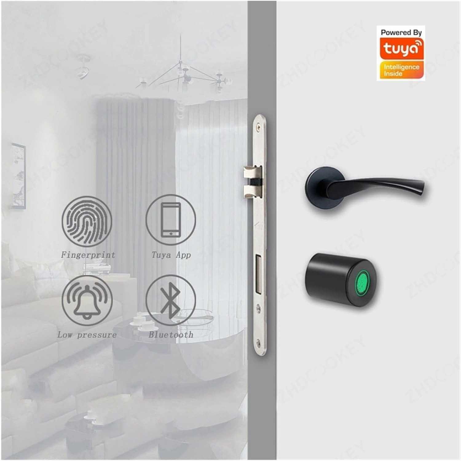 AVATTO Smart Door Lock Fingerprint Bluetooth - Keamanan Maksimal, Desain Futuristik