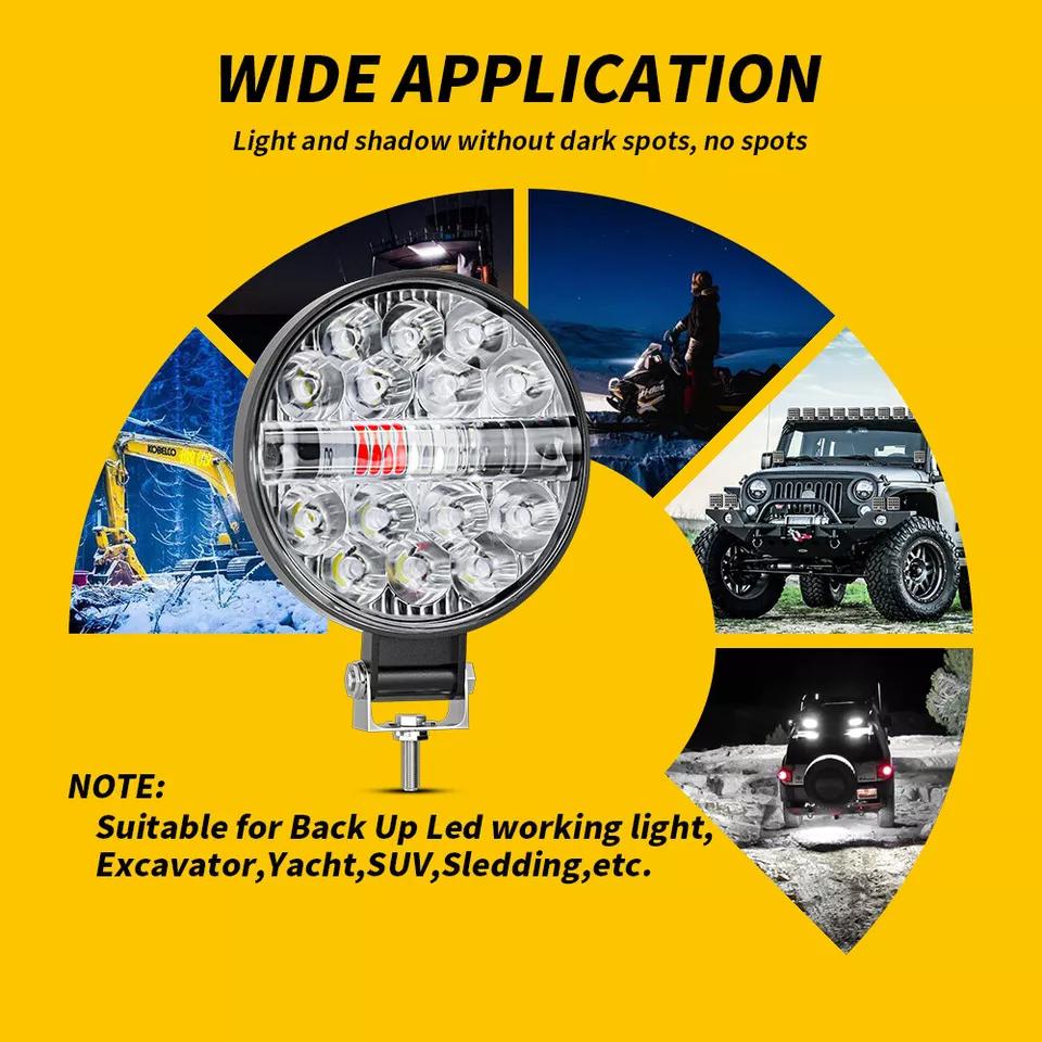 DXZ Lampu Sorot Tembak Mobil LED Floodlight 3in1 Color IP67 42W - D14, Pencahayaan yang Kuat dan Hemat Energi