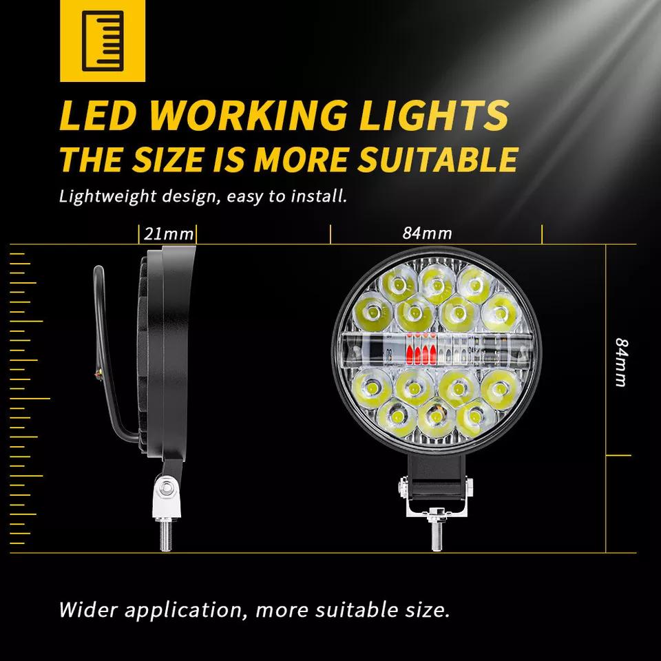DXZ Lampu Sorot Tembak Mobil LED Floodlight 3in1 Color IP67 42W - D14, Pencahayaan yang Kuat dan Hemat Energi