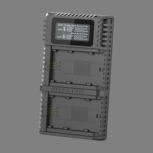 Image of NITECORE Charger Baterai 2 Slot Portable for Sony Battery NP-FZ100 - USN4 Pro IH
