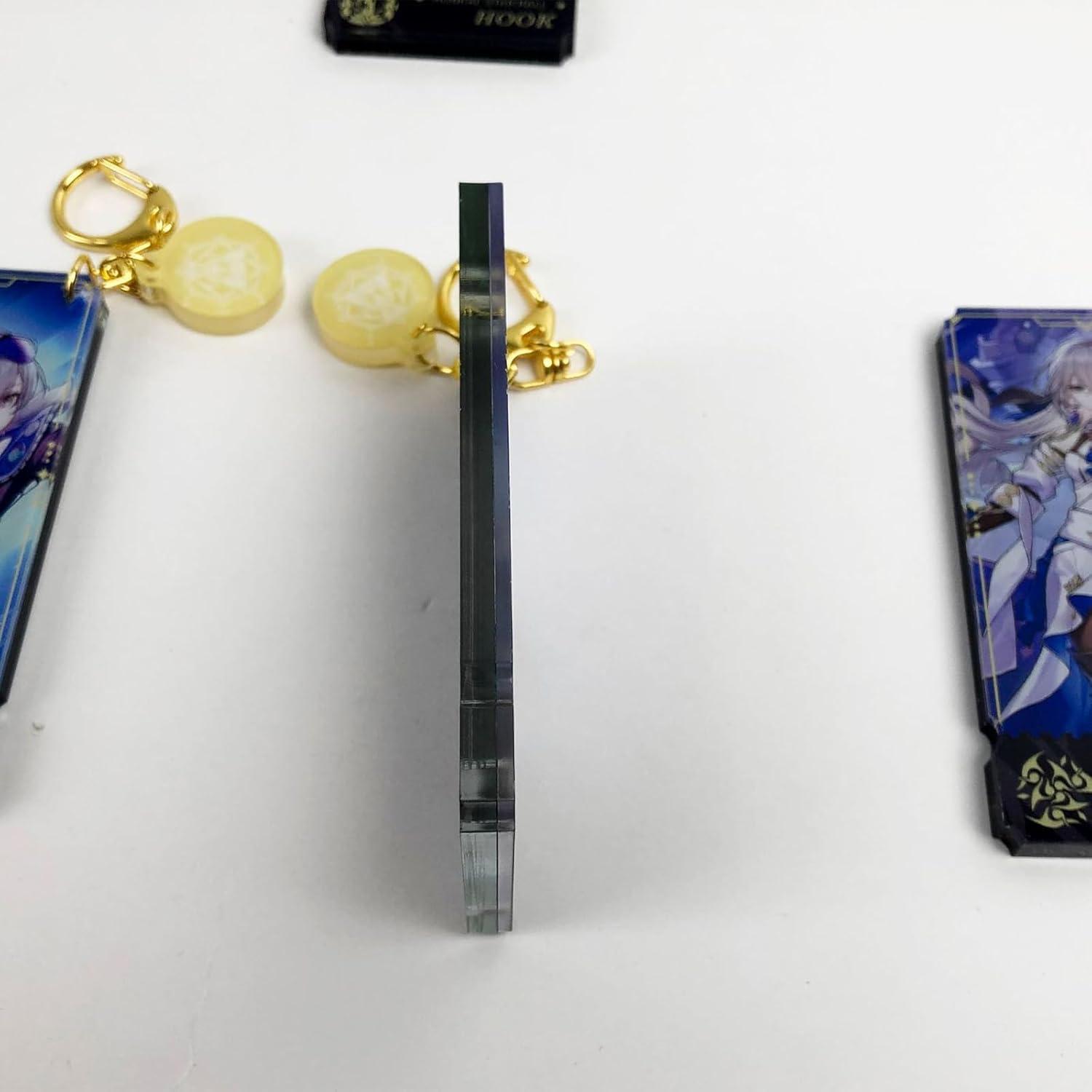 MIAOCOS Gantungan Kunci Akrilik Honkai Star Rail Anime Keychain - Karakter Edisi Honkai Star Rail, Detail Premium - Gantungan Kunci Akrilik