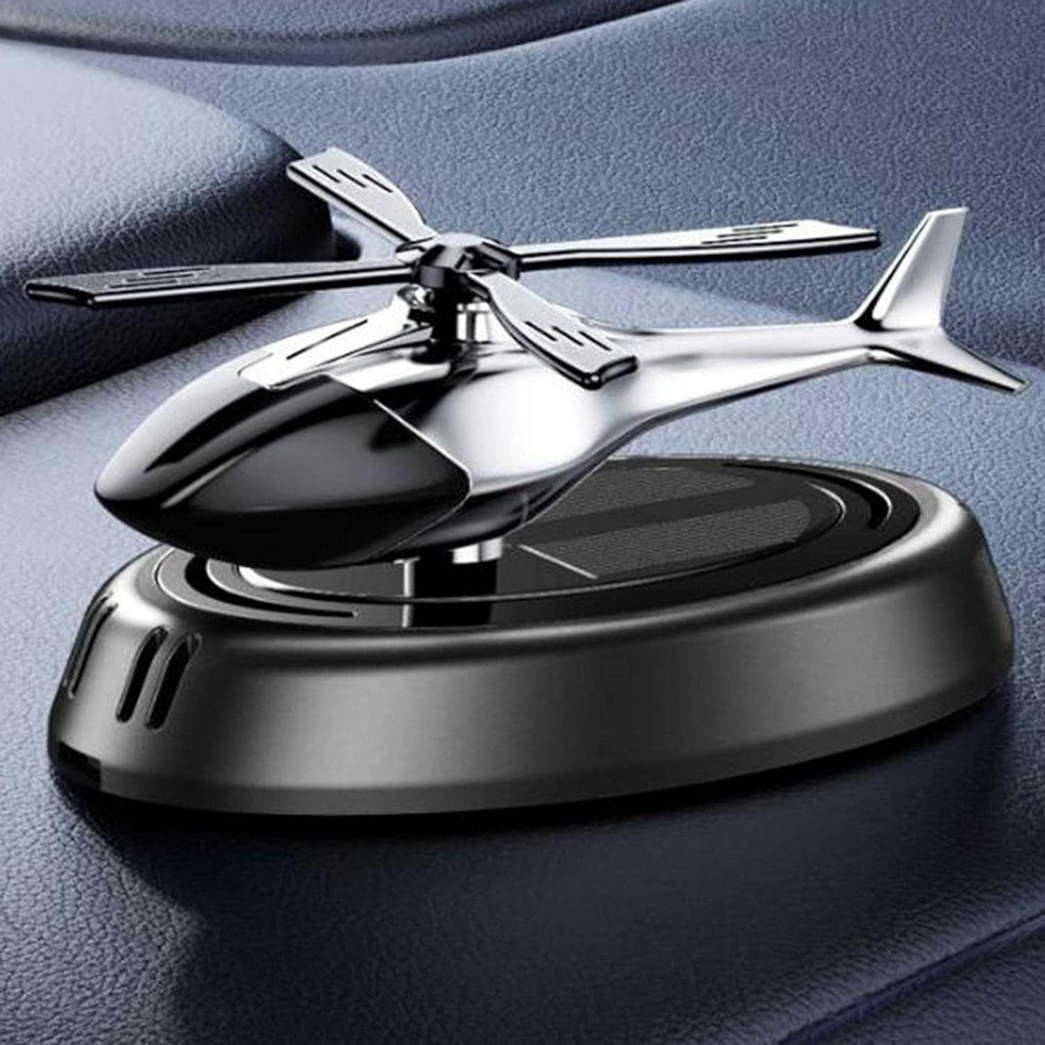 CATIANPAI Parfum Mobil Dashboard Helikopter Tenaga Surya Car Freshener - KTP030, Ornamen Helikopter dengan Aroma Pewangi - Estetik dan Efisien