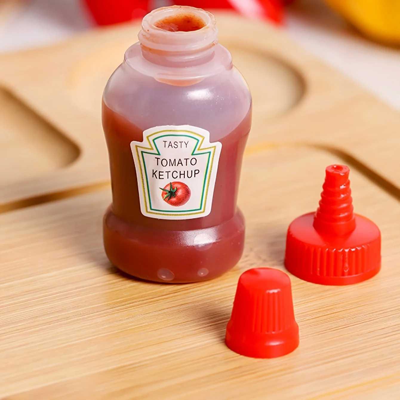 JUNMIAO Botol Saus Mini Tomato Ketchup Bottle 25ml 2 PCS - Estetik, Praktis, dan Berkualitas