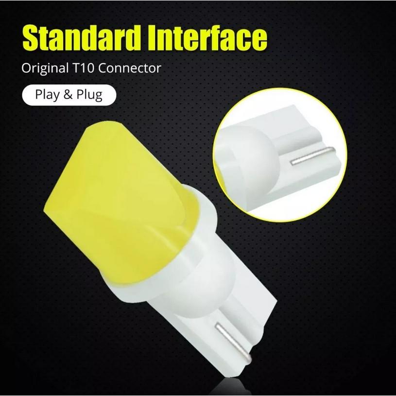LuxStar Lampu Sein Mobil LED T10/W5W/194/168 Cool White - Terang & Efisien, Tampilan Mobil Lebih Elegan