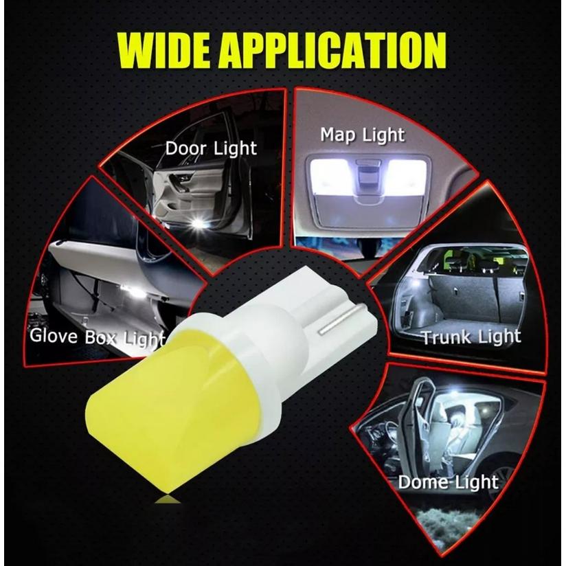 LuxStar Lampu Sein Mobil LED T10/W5W/194/168 Cool White - Terang & Efisien, Tampilan Mobil Lebih Elegan