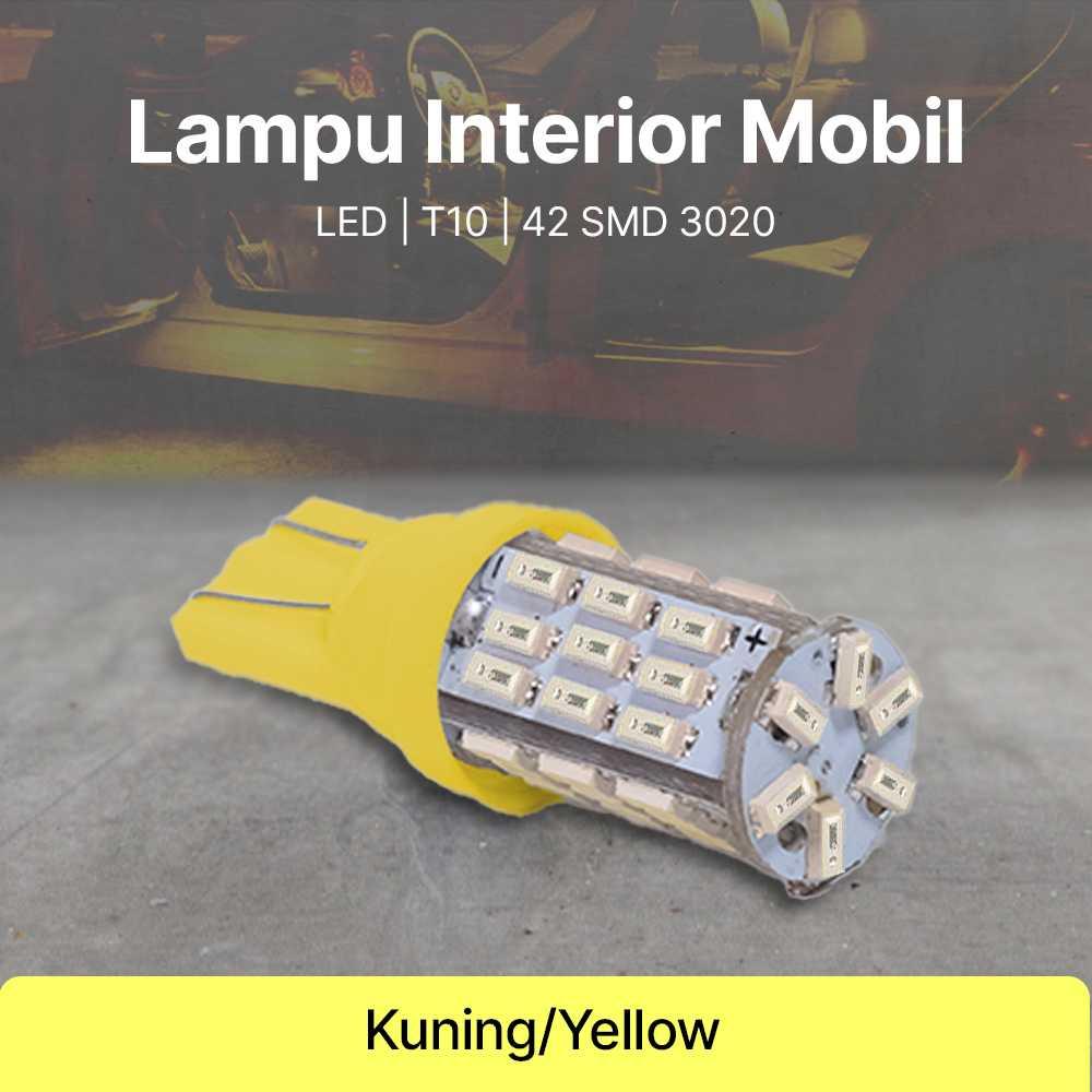 SIWEEX Lampu Interior Mobil LED T10 42 SMD 3020 - Cahaya Terang, Hemat Energi, Fleksibel - Desain Stylish