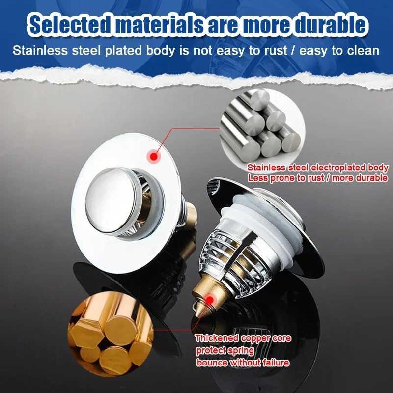 Slyz Floor Pop Drain Plug Trap Pencegah Bau Saluran Air - Blokir Bau & Hewan, Tanpa Menghambat Aliran