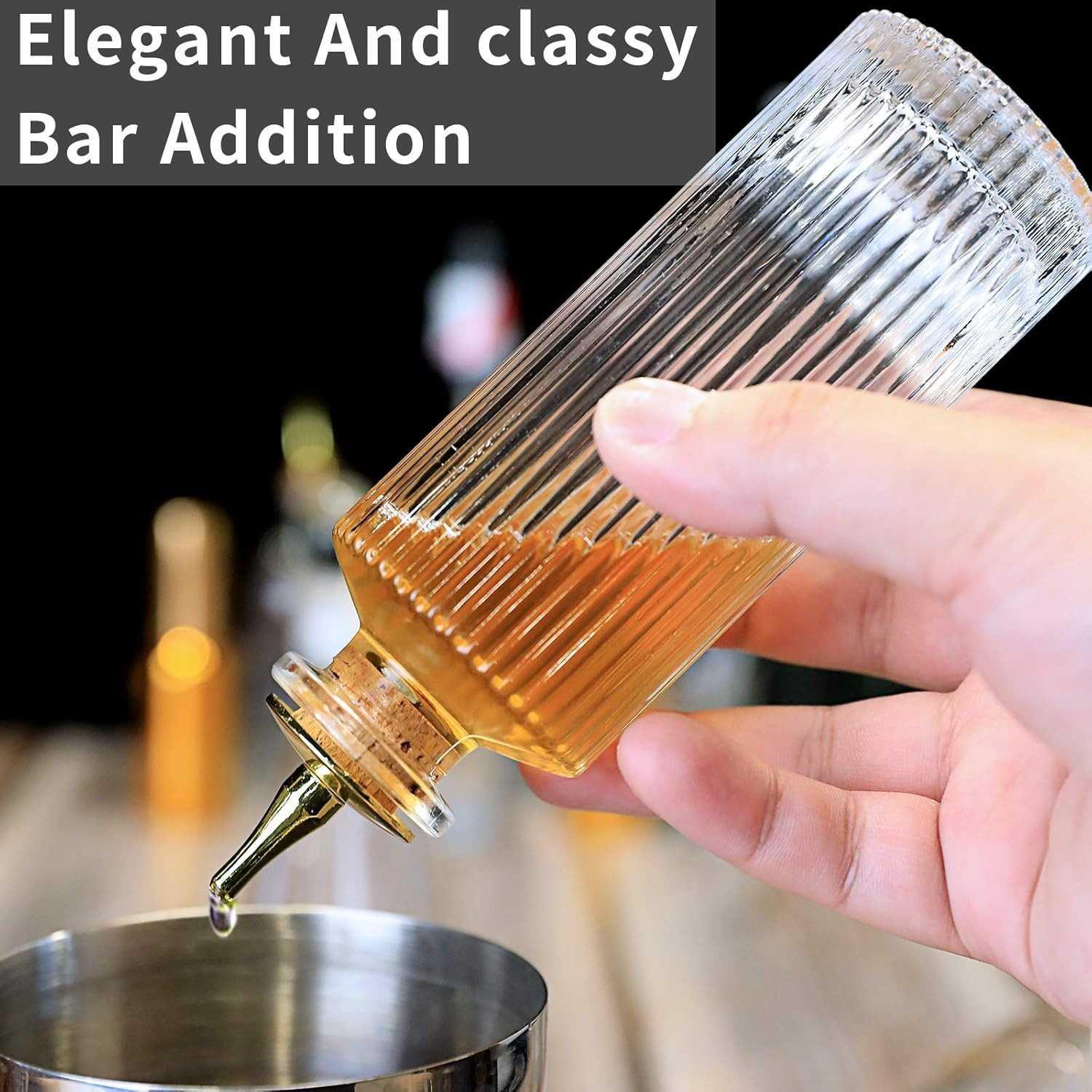 WINTROYAL Bitter Bottle Dasher Top Cork Stopper 150ml - Meracik Minuman Lebih Mudah dan Elegan