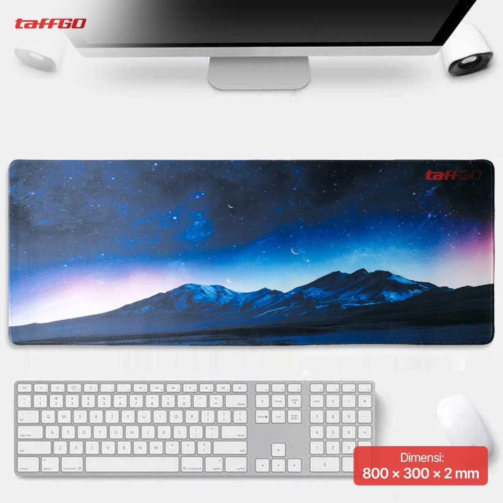TaffGO Gaming Mouse Pad XL Desk Mat - Lancar & Presisi, Desain Gunung Galaxy