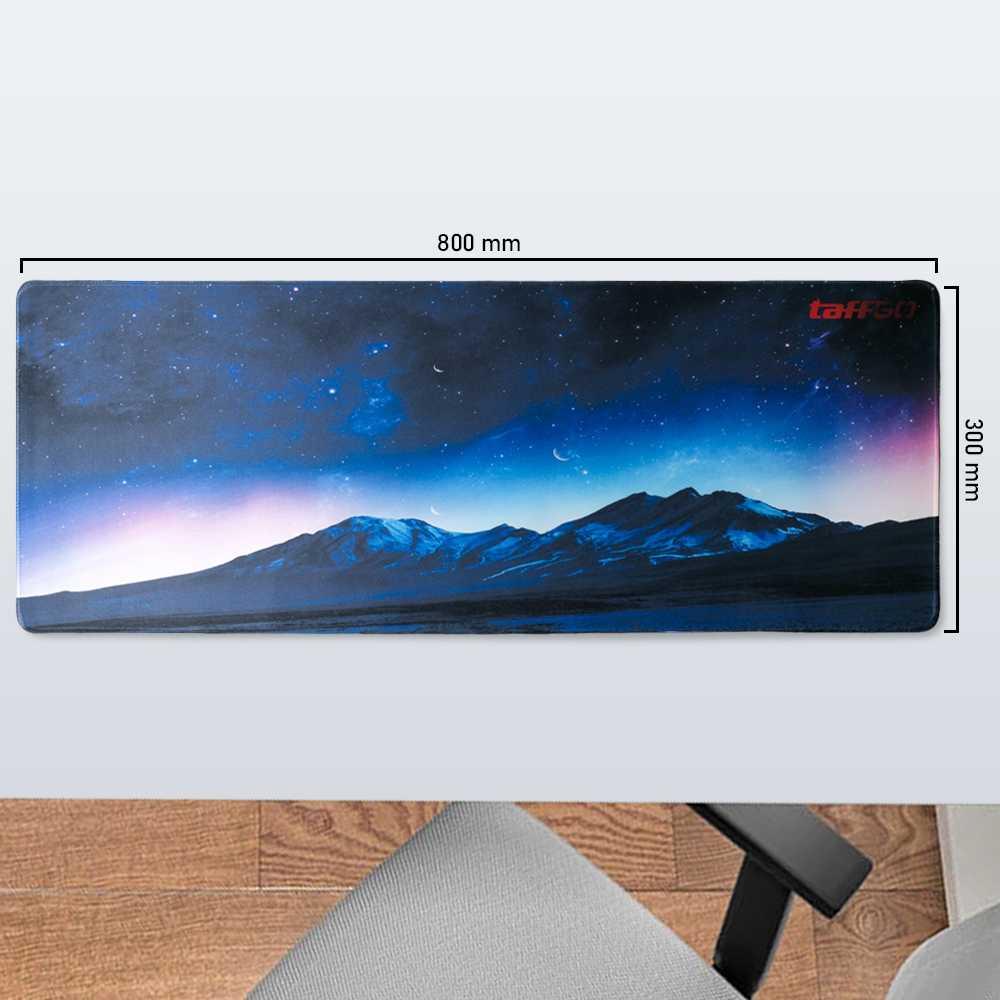 TaffGO Gaming Mouse Pad XL Desk Mat - Lancar & Presisi, Desain Gunung Galaxy