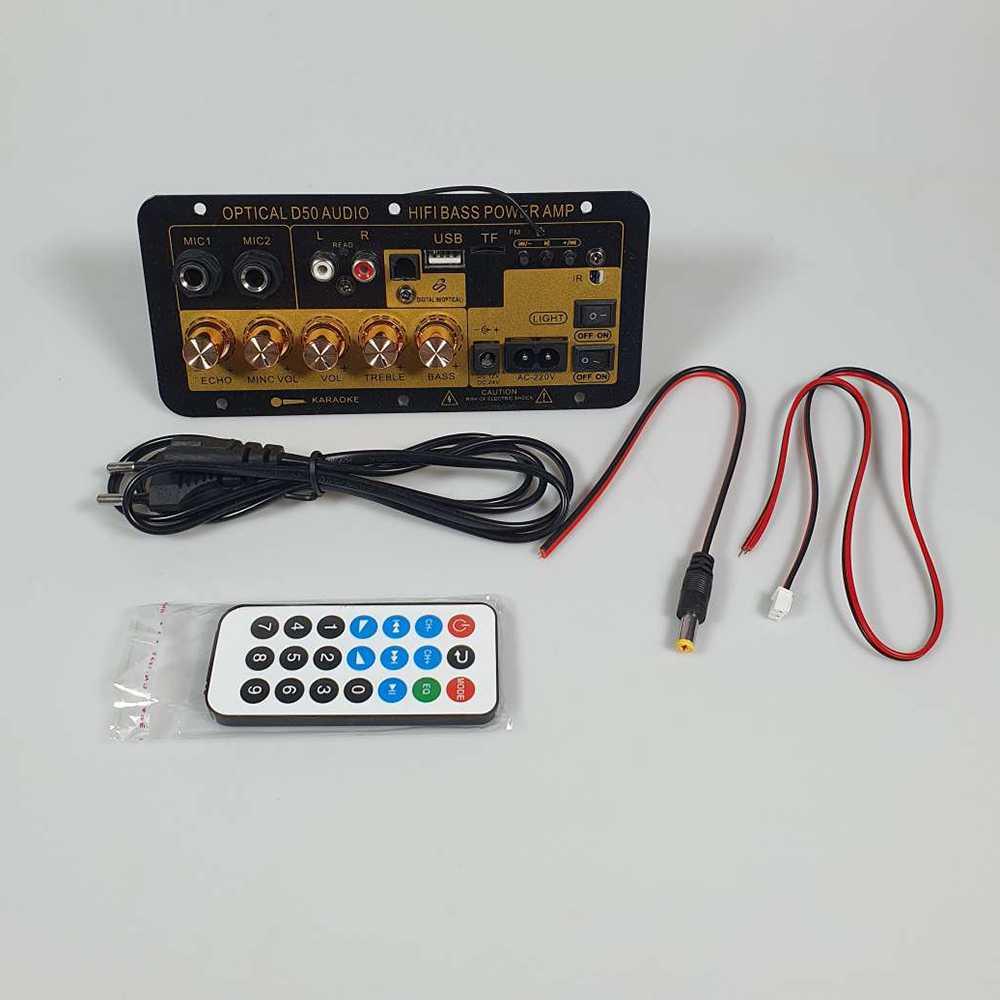 AQIYU Digital Amplifier Board Bluetooth 220V - D50-OP, Penguat Suara Mobil