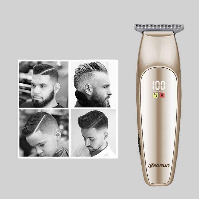 BaoRun Alat Cukur Rambut Elektrik Hair Clipper Trimmer LCD 600mAh - M2S