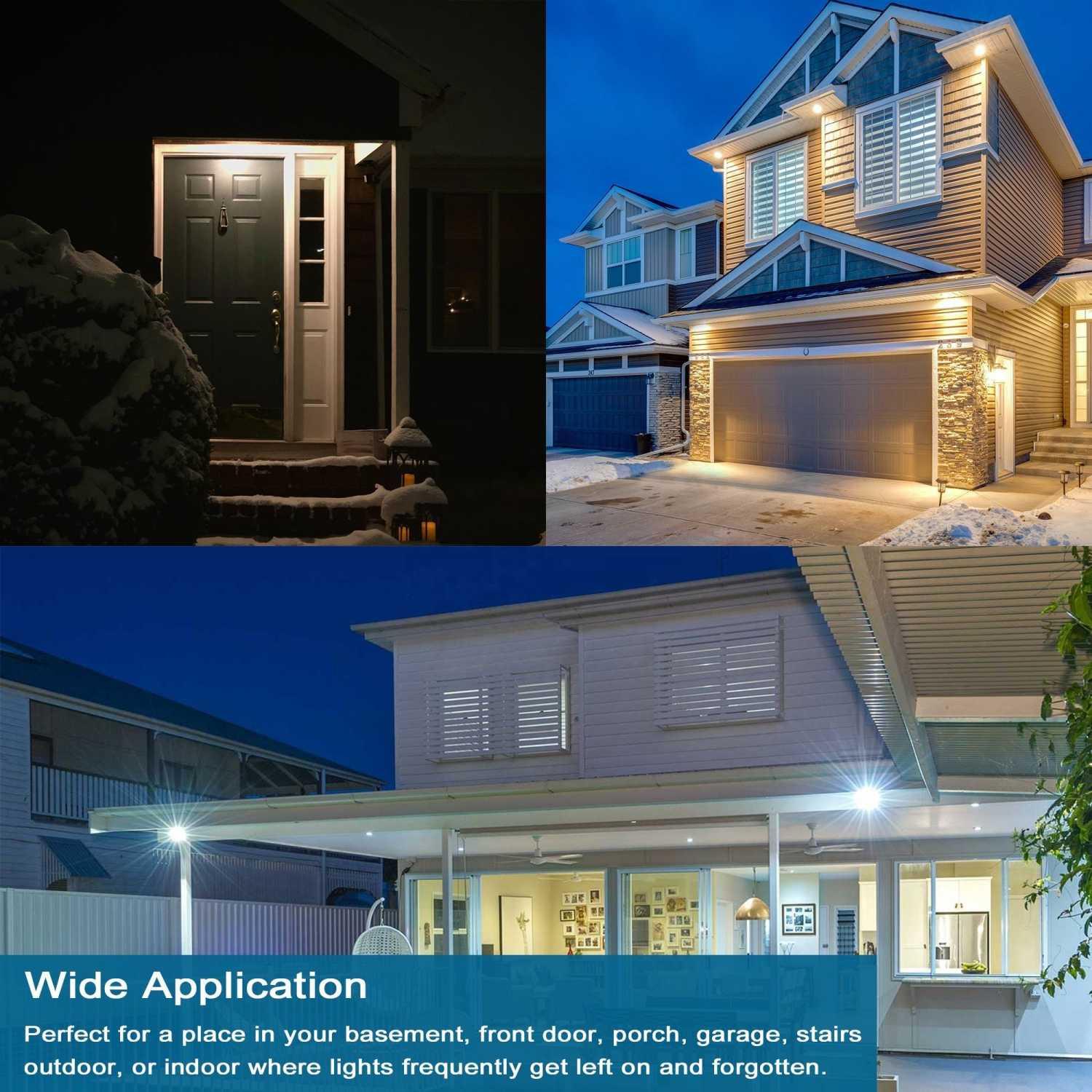 Shuai Lampu Bohlam LED E27 PIR Motion Sensor Cool White 6500K 12W - Cahaya Terang dan Hemat Energi, Sensor Gerak Otomatis