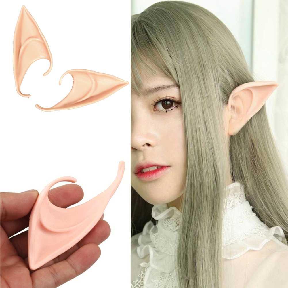 JOKEJOLLY Telinga Elf Palsu Cosplay Fake Angle Ear Silicone - JK-666, Tampilan Autentik untuk Kostum Cosplay Elf